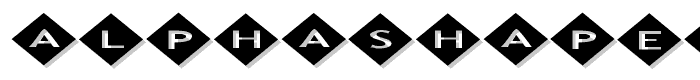 AlphaShapes diamonds 2 font